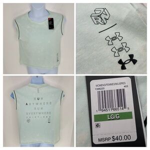 Under Armour NWT Tank Top Womens Large Run‎ Anywhere Athlesiure Athletic Gym